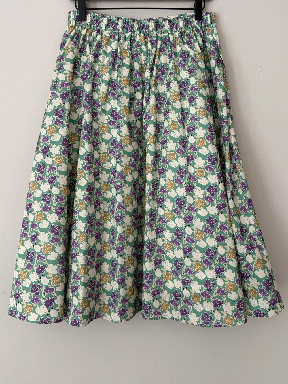 Tulip B Floral A-Line Midi Skirt - Picture 2 of 10